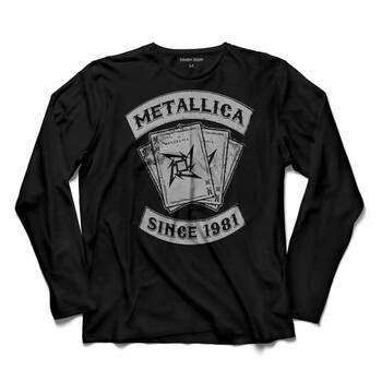 METALLICA SINCE 1981 LOGO UZUN KOLLU TİŞÖRT