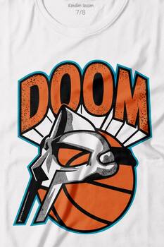 Mf Doom Basketbol Hip Hop Maske Baskılı Tişört Çocuk T-shirt