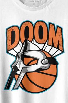 Mf Doom Basketbol Hip Hop Maske Baskılı Tişört Unisex T-shirt