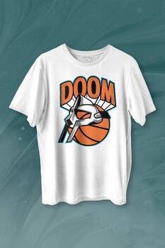 Mf Doom Basketbol Hip Hop Maske Baskılı Tişört Unisex T-shirt