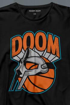 Mf Doom Basketbol Hip Hop Maske Uzun Kollu Tişört Baskılı T-Shirt