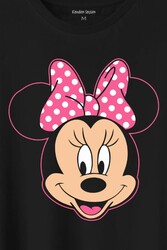 Mickey Mınnıe Mouse Çocuk Kız Baskılı Tişört Unisex T-Shirt - Thumbnail