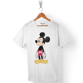 MICKEY MOUSE MIKI LOGO ERKEK TİŞÖRT