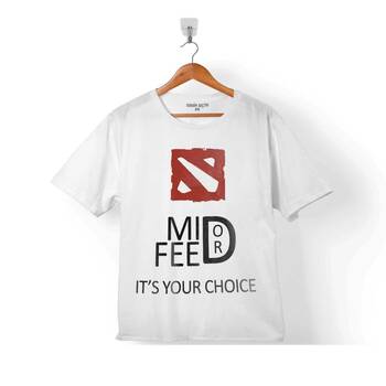 MID OR FEED DOTA 2 DOTA2 LOGO ÇOCUK TİŞÖRT