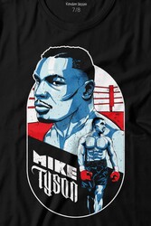 Mike Tyson Boks Box Spor Kral Ring Baskılı Tişört Çocuk T-shirt - Thumbnail