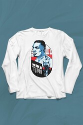 Mike Tyson Boks Box Spor Kral Ring Uzun Kollu Tişört Baskılı T-Shirt - Thumbnail