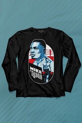 Mike Tyson Boks Box Spor Kral Ring Uzun Kollu Tişört Baskılı T-Shirt - Thumbnail