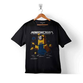 MINECRAFT MINIONS MİNYONLAR MINIONCRAFT 3 ÇOCUK TİŞÖRT