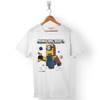 MINECRAFT MINIONS MİNYONLAR MINIONCRAFT ERKEK TİŞÖRT