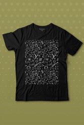 Minimal Drawing Çizim Geometrik Baskılı Tişört Çocuk T-shirt - Thumbnail