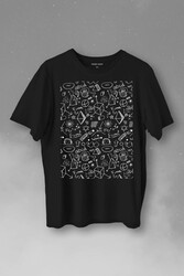 Minimal Drawing Çizim Geometrik Baskılı Tişört Unisex T-Shirt - Thumbnail