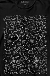 Minimal Drawing Çizim Geometrik Uzun Kollu Tişört Baskılı T-Shirt - Thumbnail