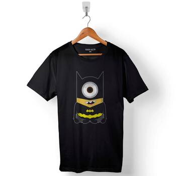 Minyonlar Mınnions Batman Süper Kahraman Hero Baskılı Tişört Unisex T-Shirt