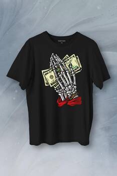 Money My Pocket Baskılı Tişört Unisex T-Shirt