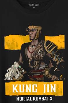 Mortal Kombat X Kung Jin Baskılı Tişört Unisex T-Shirt