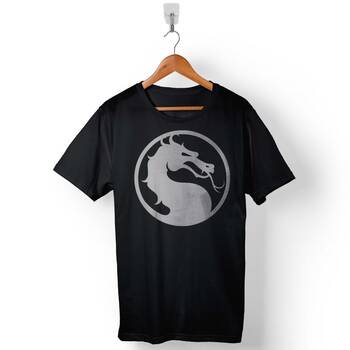 Mortal Kombat Xl X Logo Baskılı Tişört Unisex T-Shirt