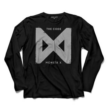 MOSTA X LOGO MOSTAX THE CODE UZUN KOLLU TİŞÖRT