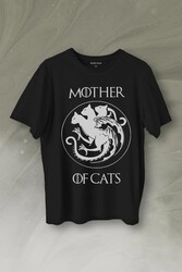 Mother Of Cats Mom Kedi Annesi Hayvansever Veteriner Mommy Baskılı Tişört Unisex T-Shirt - Thumbnail