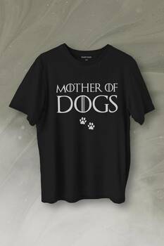 Mother Of Dog Mam Köpek Babası Hayvansever Veteriner Baskılı Tişört Unisex T-Shirt