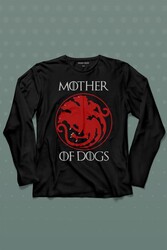 Mother Of Dogs Hayvansever Köpek Annesi Uzun Kollu Tişört Baskılı T-Shirt - Thumbnail