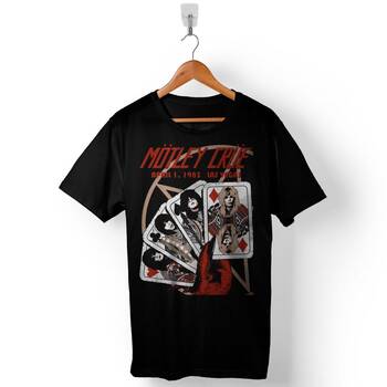 Mötley Crüe Heavy Metal Music Baskılı Tişört Unisex T-Shirt