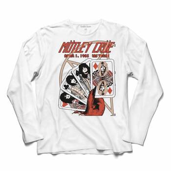 Mötley Crüe Heavy Metal Musıc Uzun Kollu Tişört Baskılı T-Shirt