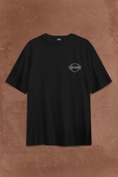 Motosiklet Harley Motor Live To Ride Kartal Sırt Ön Baskılı Oversize Tişört Unisex T-Shirt - Thumbnail