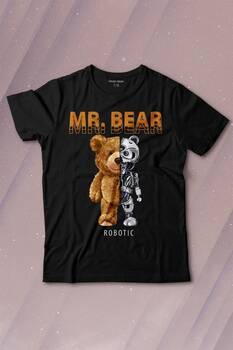 Mr Bear Robotic Ayı Urban Streetwear Sokak Baskılı Tişört Çocuk T-shirt