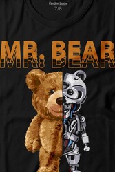 Mr Bear Robotic Ayı Urban Streetwear Sokak Baskılı Tişört Çocuk T-shirt - Thumbnail