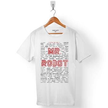 MR. MR ROBOT WHO IS FSOCIETY CODE BEN ROBOT ERKEK TİŞÖRT