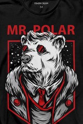 Mr Polar Kutup Ayısı Animal Uzun Kollu Tişört Baskılı T-Shirt - Thumbnail