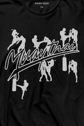 Muay Thai Muaythai Dövüş Uzak Doğu Sanatı Fıght Uzun Kollu Tişört Baskılı T-Shirt - Thumbnail