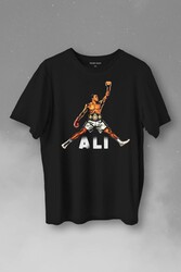 Muhammed Ali Boks Champion Boxing Baskılı Tişört Unisex T-Shirt - Thumbnail