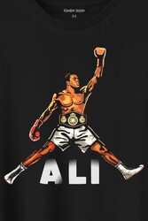 Muhammed Ali Boks Champion Boxing Baskılı Tişört Unisex T-Shirt - Thumbnail