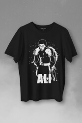 Muhammed Ali Boks Champion Boxing Baskılı Tişört Unisex T-Shirt - Thumbnail