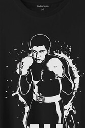 Muhammed Ali Boks Champion Boxing Baskılı Tişört Unisex T-Shirt - Thumbnail