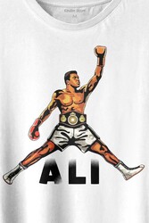 Muhammed Ali Boks Champion Boxing Baskılı Tişört Unisex T-shirt - Thumbnail