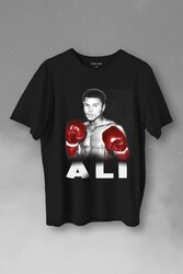 Muhammed Ali Boks Champion Boxing Baskılı Tişört Unisex T-Shirt - Thumbnail