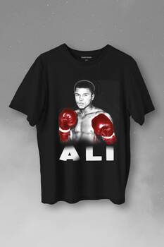 Muhammed Ali Boks Champion Boxing Baskılı Tişört Unisex T-Shirt