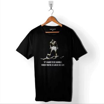 Muhammed Ali Clay It'S Hard To Be Humble When Baskılı Tişört Unisex T-Shirt