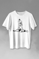 Muhammed Ali Sonny Liston Ağır Siklet Boks Nakavt Boxing Baskılı Tişört Unisex T-shirt - Thumbnail