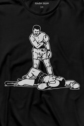 Muhammed Ali Sonny Liston Ağır Siklet Boks Nakavt Boxing Uzun Kollu Tişört Baskılı T-Shirt - Thumbnail