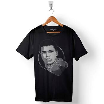 Muhammed Muhammad Ali SMile Boks Boksör Baskılı Tişört Unisex T-Shirt