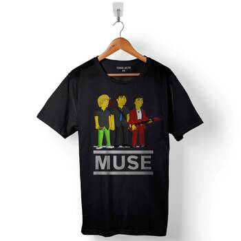 Muse Band Müzik Classic Logo Baskılı Tişört Unisex T-Shirt