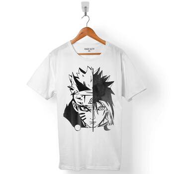 NARUTO AND SASUKE UZUMAKI UCHIHA DECAL ERKEK TİŞÖRT