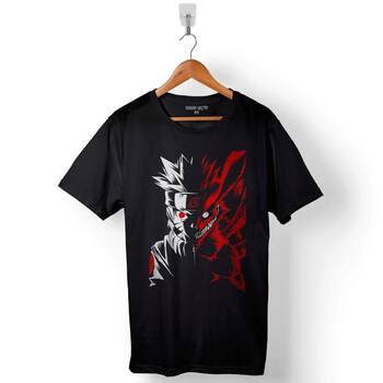 Naruto Fox Two Face Pranav Patel Baskılı Tişört Unisex T-Shirt