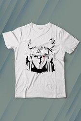 Naruto Kakashi Anime Dizi Baskılı Tişört Çocuk T-shirt - Thumbnail