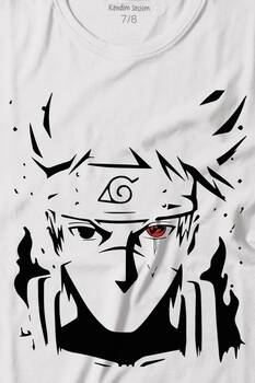 Naruto Kakashi Anime Dizi Baskılı Tişört Çocuk T-shirt