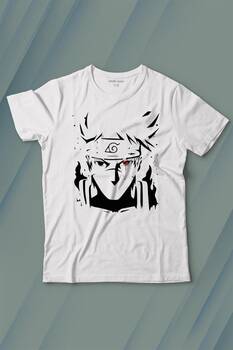 Naruto Kakashi Anime Dizi Baskılı Tişört Çocuk T-shirt