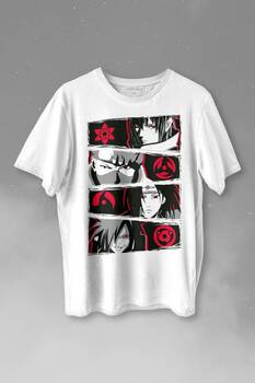 Naruto Kakashi Anime Manga Baskılı Tişört Unisex T-shirt